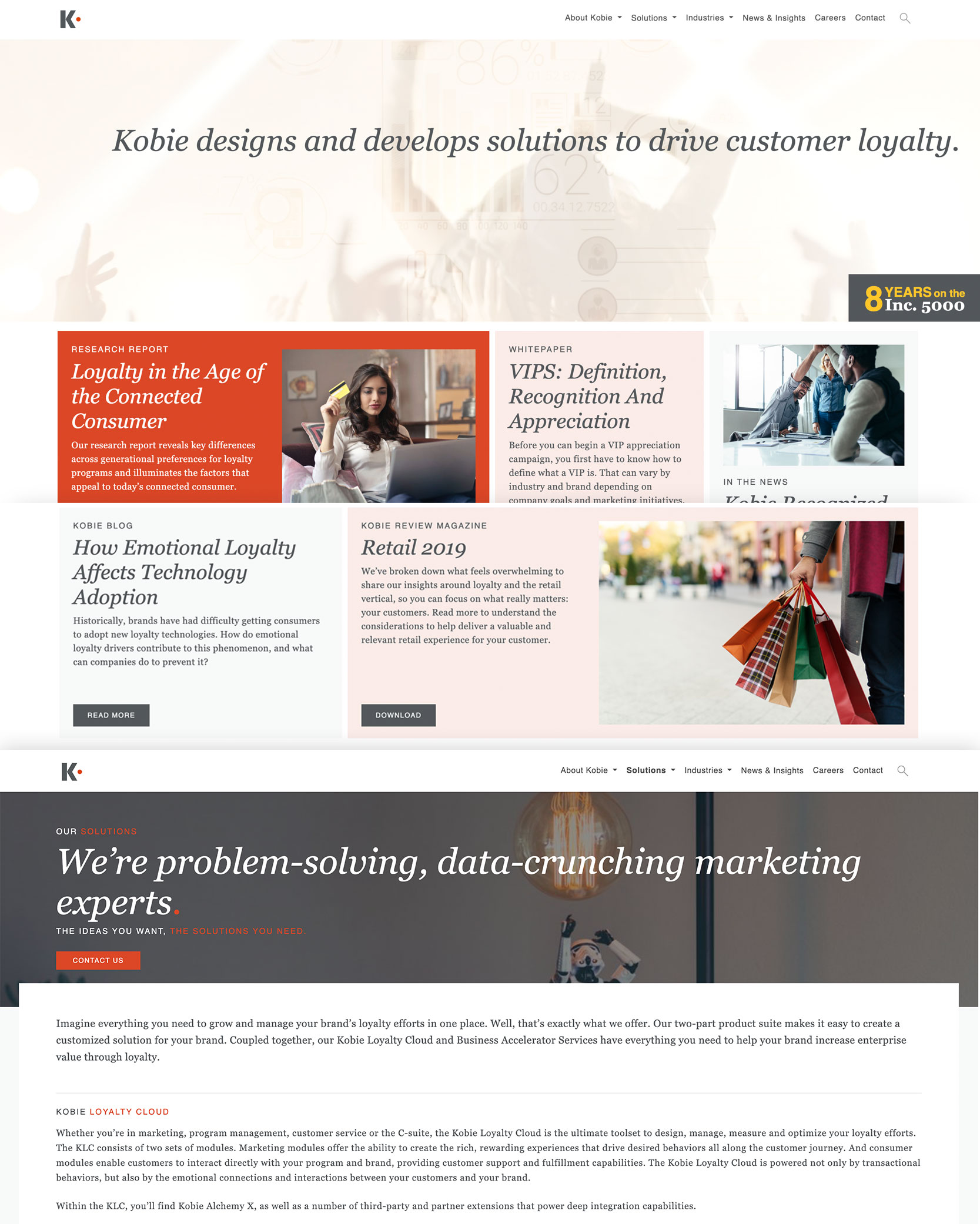 Kobie Website Redesign